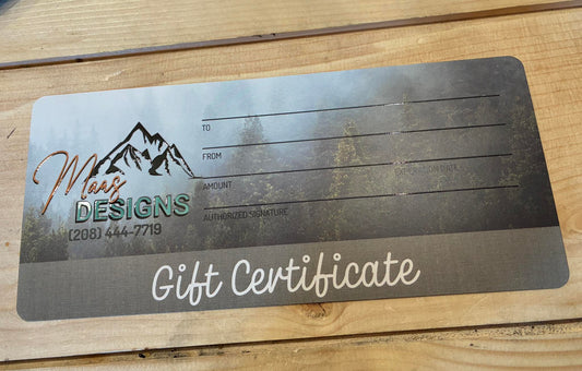 Gift Certificate
